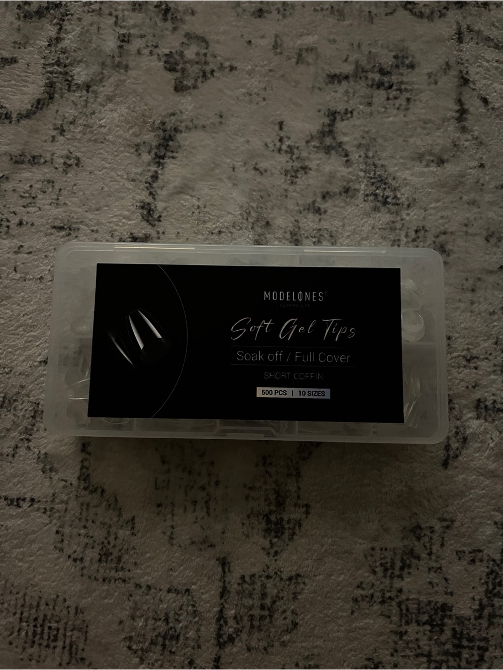 Soft gel tip coffin nails